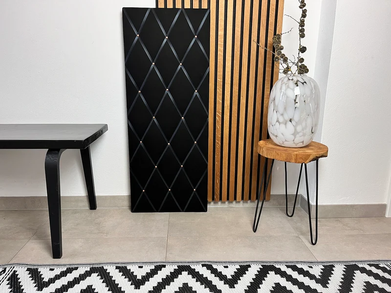 Memoboard schwarz 40x100