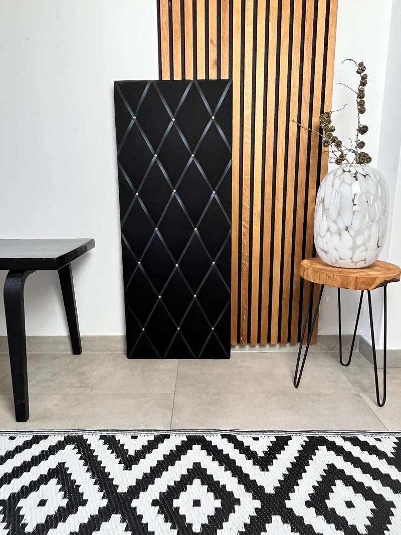 Memoboard schwarz 40x100