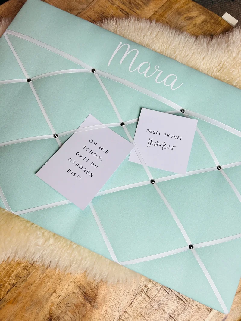 Memoboard personalisiert Wunschgröße mint