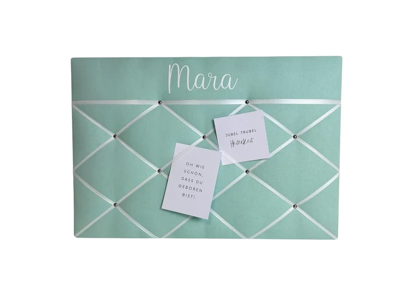 Memoboard personalisiert Wunschgröße mint