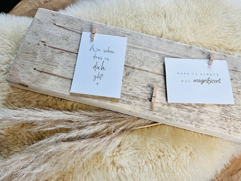 Upcycling Memoboard Gerüstbohle