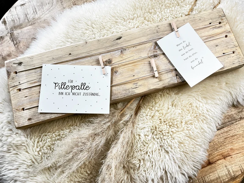 Upcycling Memoboard Gerüstbohle