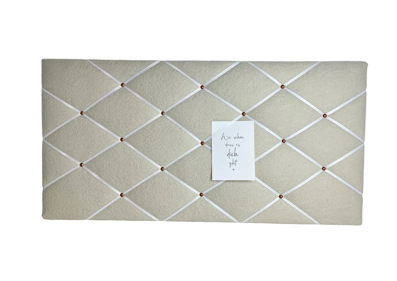 Memoboard wollweiß Filz
