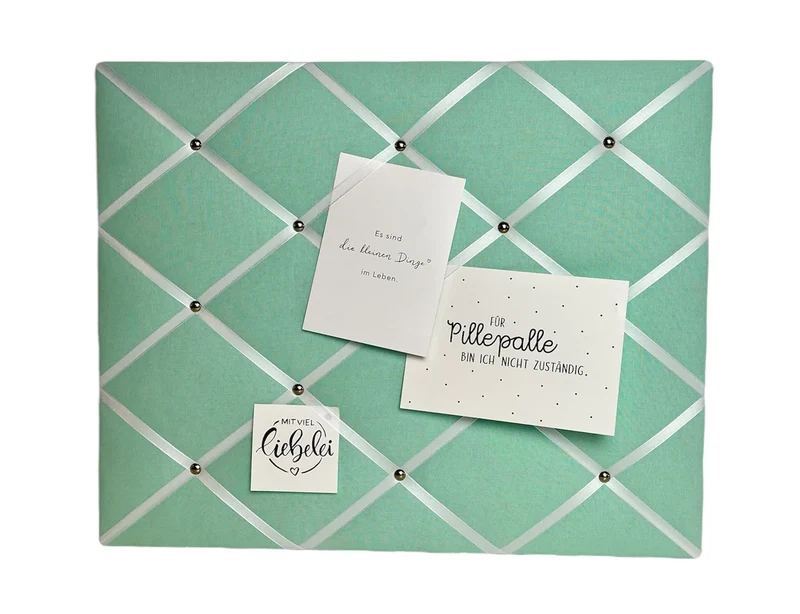 Memoboard mint Wunschgröße