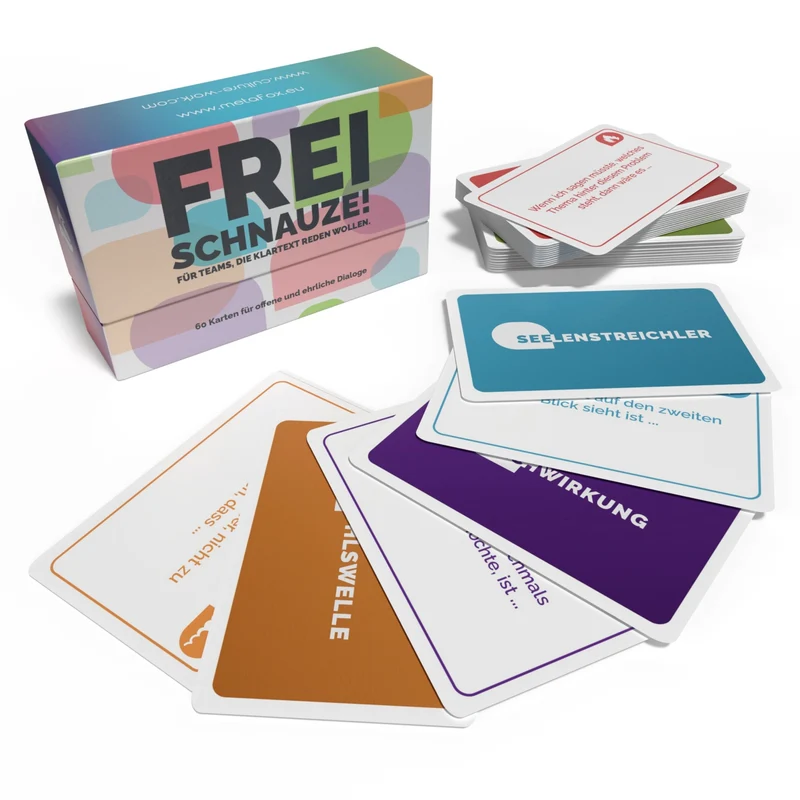 metaFox Coaching Cards "Frei Schnauze" für Teams, die Klarheit reden wollen