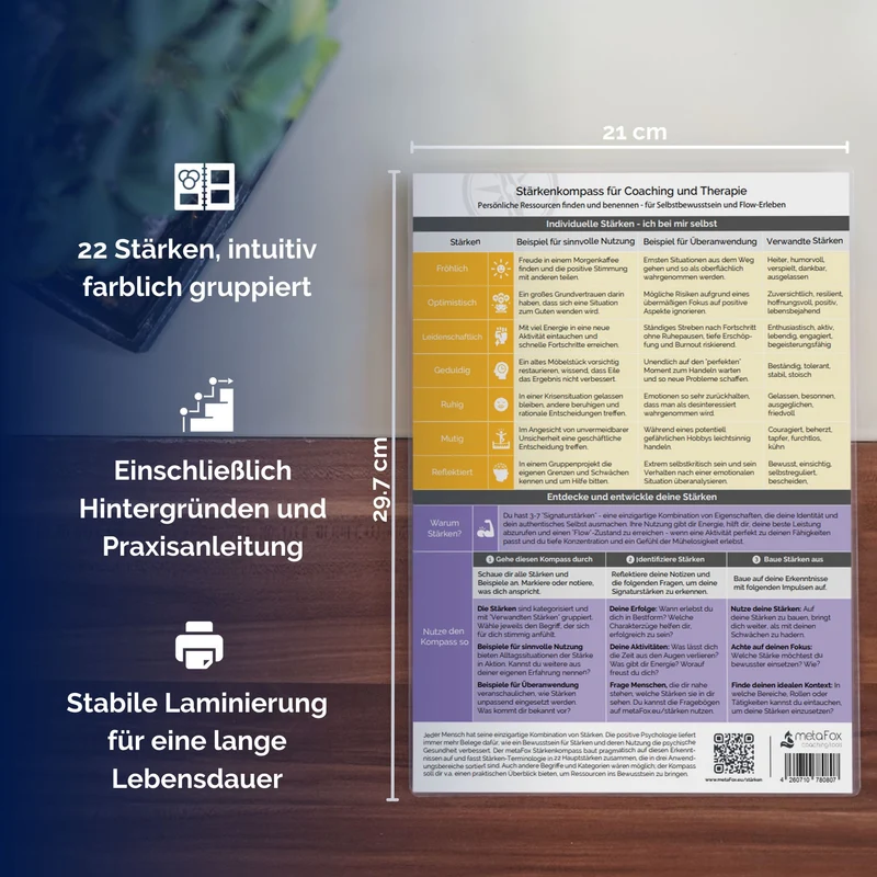 metaFox Stärkenkompass zum Erkennen von Stärken und Entdecken von Ressourcen