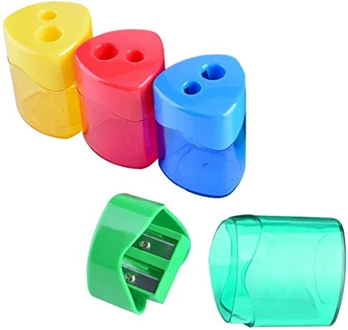 Bunter kompakter Bleistiftspitzer (4 Packungen)
