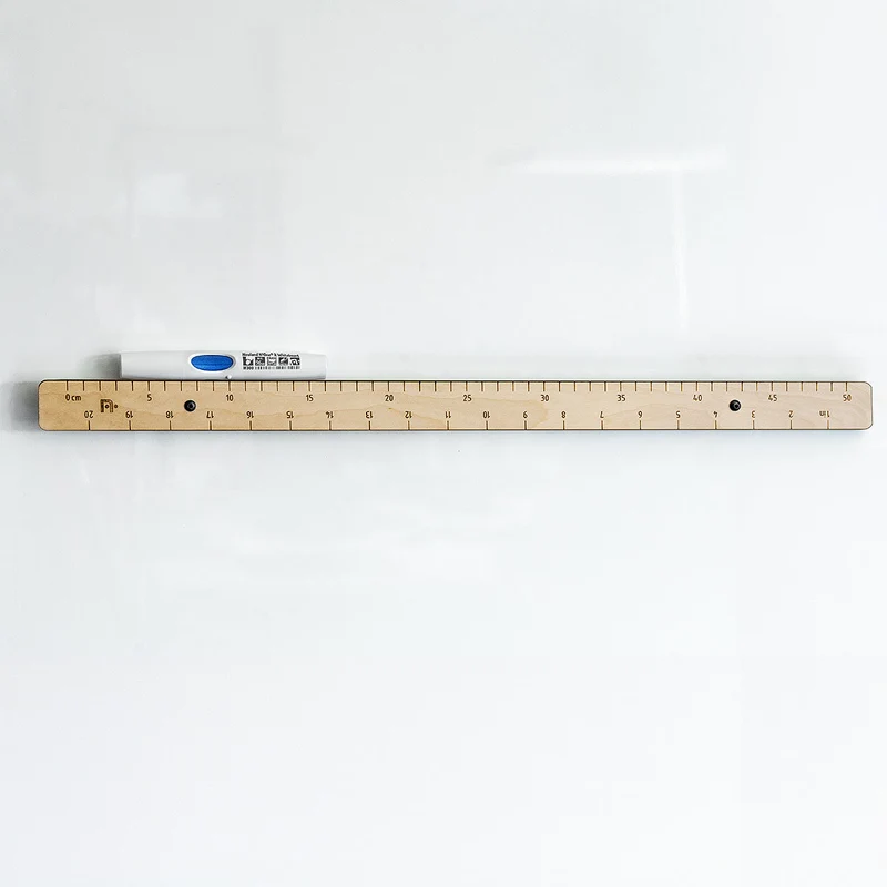 Neuland Magnetisches Lineal, Sperrholz, 50 cm / 20 Zoll