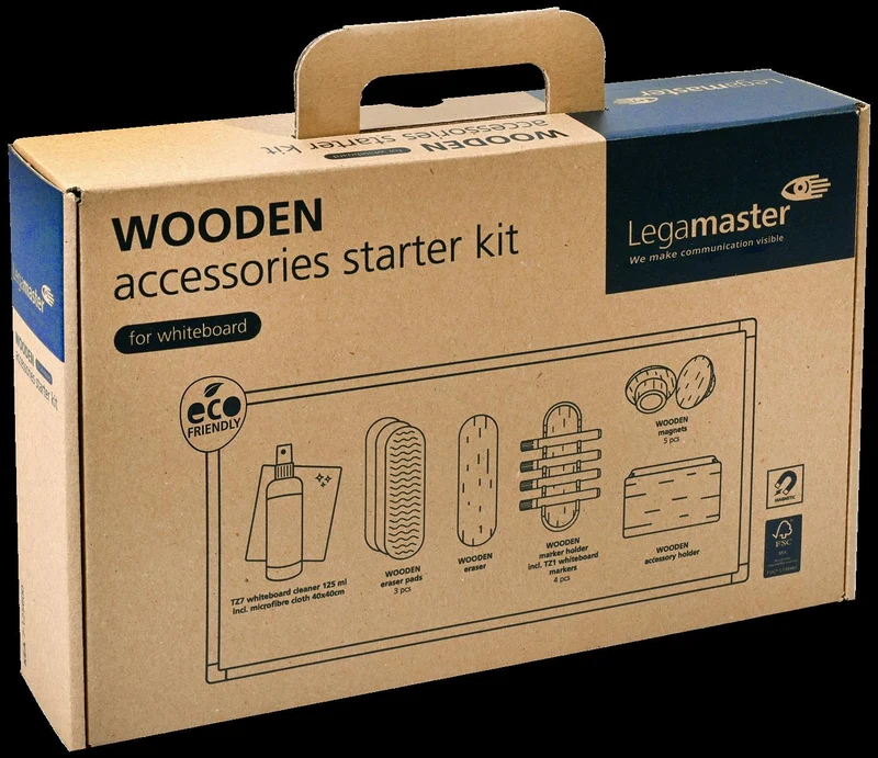 Legamaster WOODEN Whiteboard Zubehörset 17-teilig