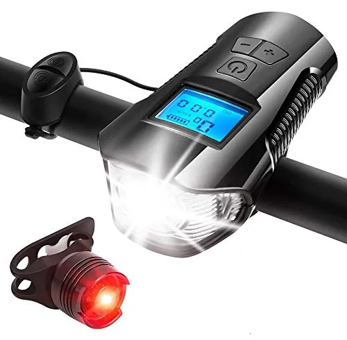 Fahrrad Tacho Scheinwerfer & Rücklicht