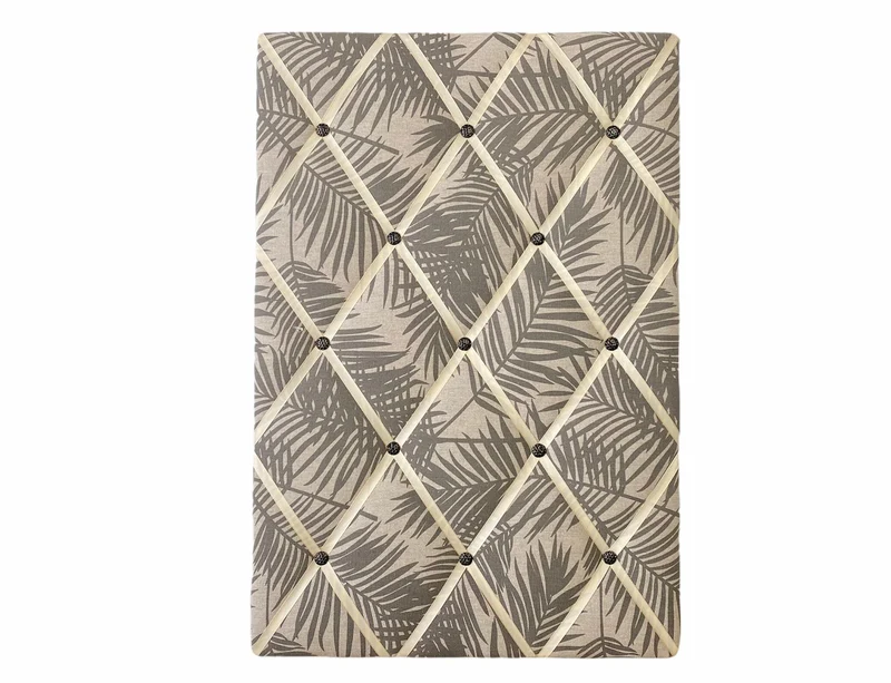 Memoboard Blätter taupe