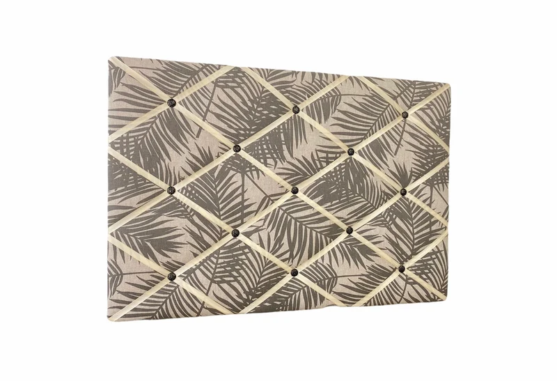 Memoboard Blätter taupe