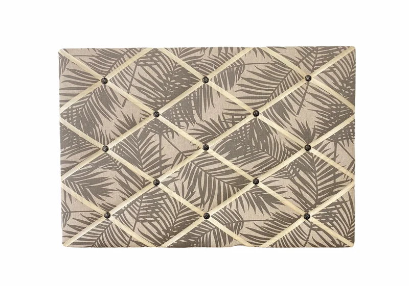 Memoboard Blätter taupe