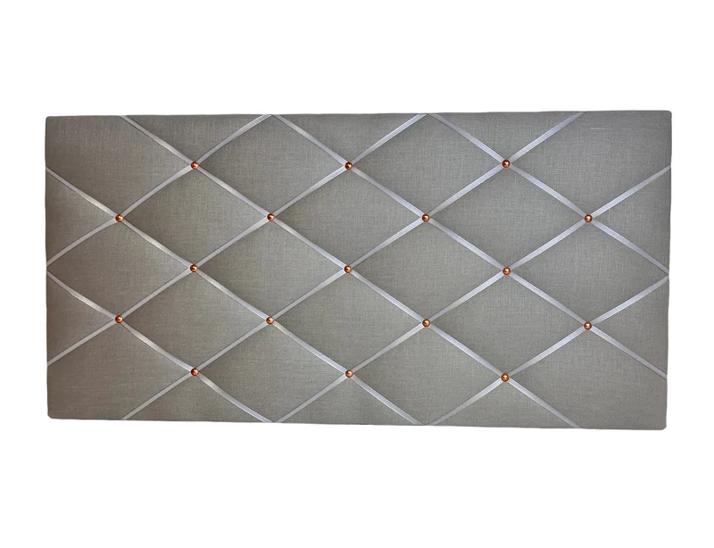 Memoboard Leinen grau