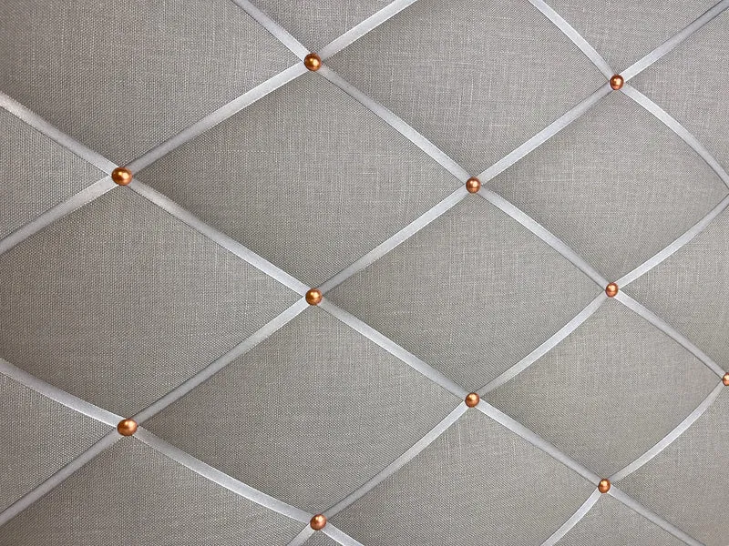 Memoboard Leinen grau