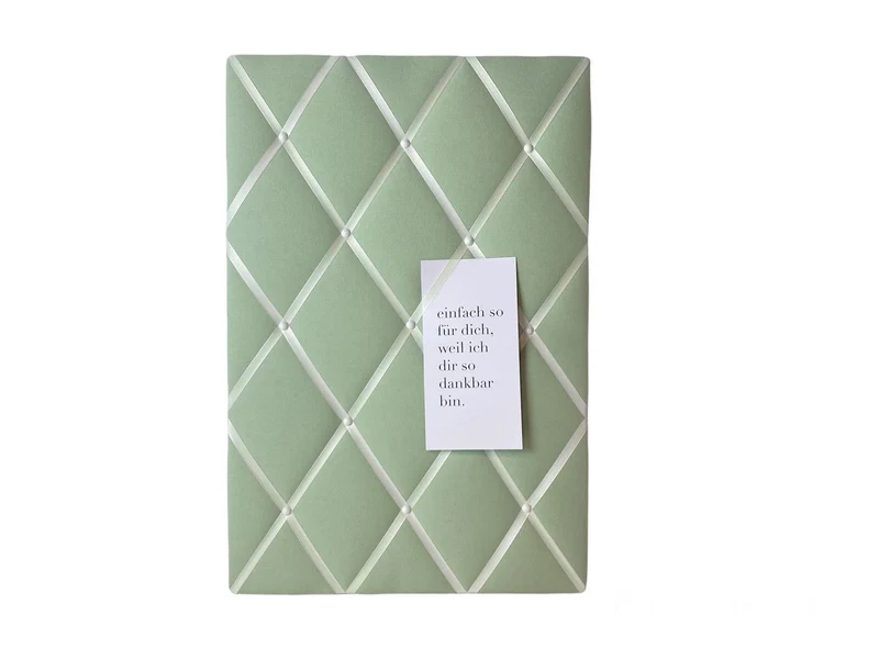 Memoboard Salbeigrün Wunschgröße