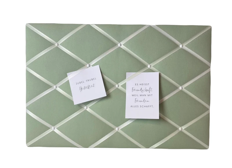 Memoboard Salbeigrün Wunschgröße