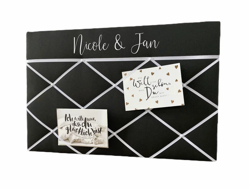 Memoboard Hochzeit personalisiert