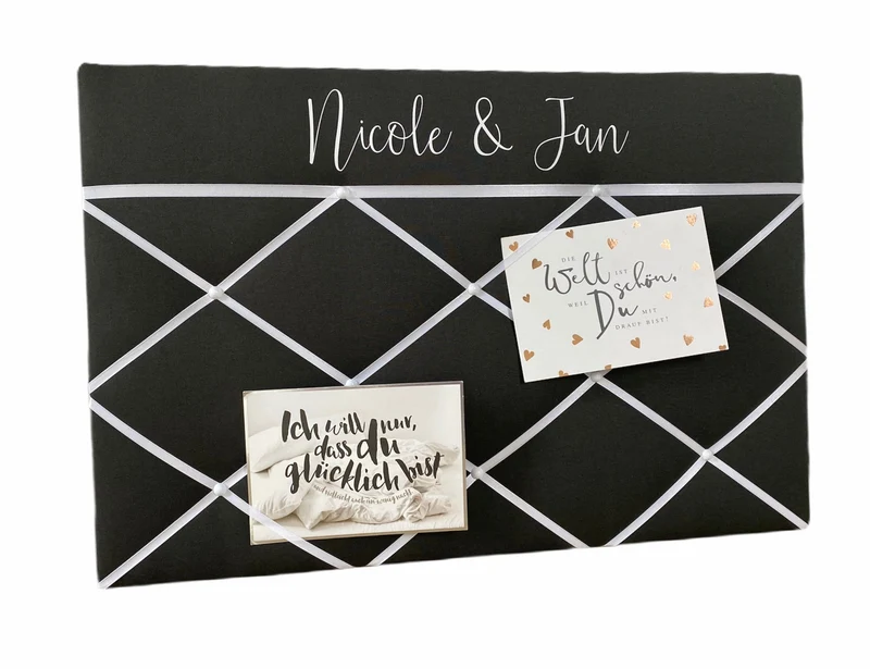Memoboard Hochzeit personalisiert