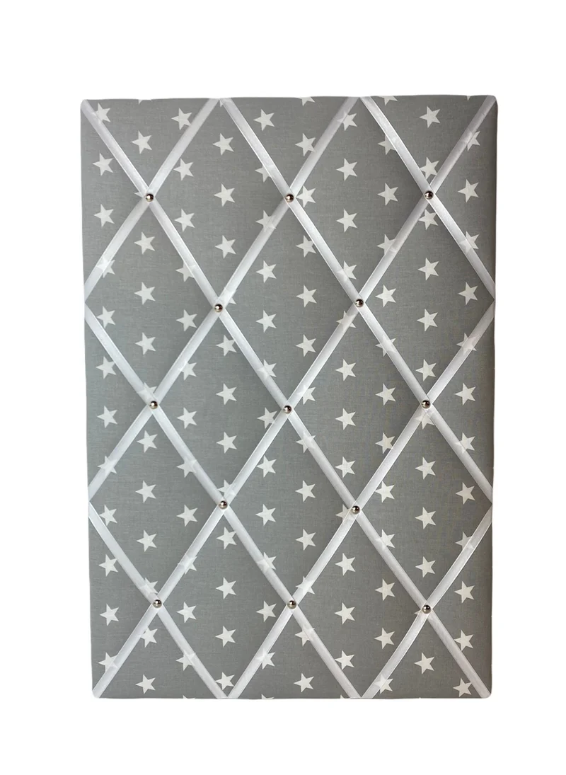 Memoboard grau Stern Wunschgrösse