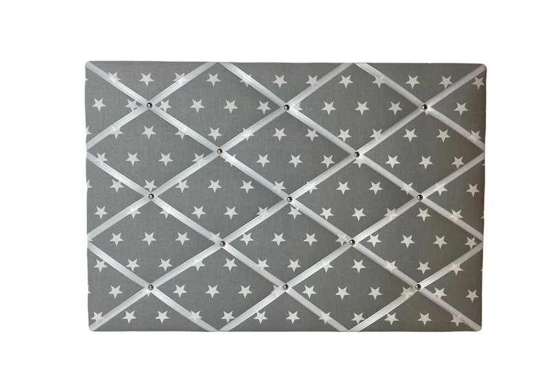 Memoboard grau Stern Wunschgrösse