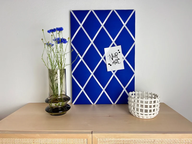 Memoboard kobaltblau Wunschgröße