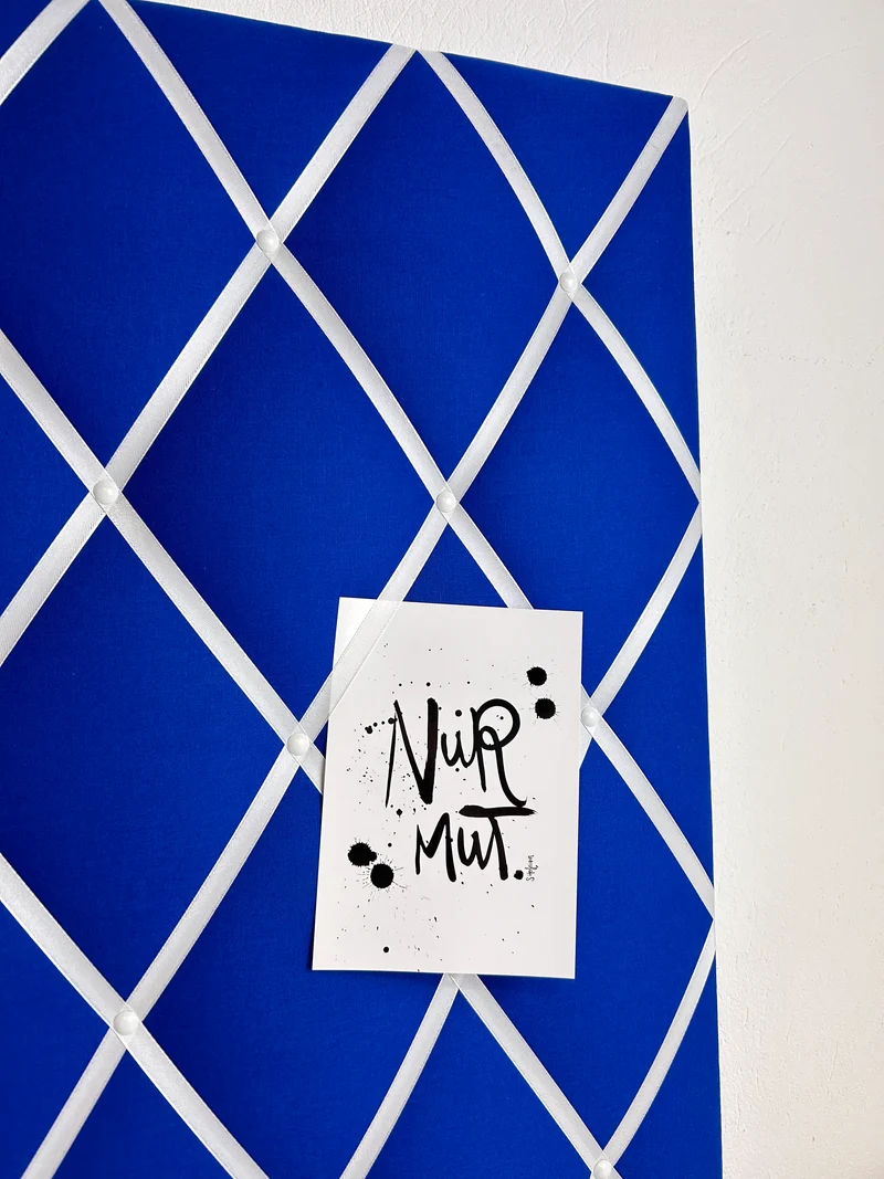Memoboard kobaltblau Wunschgröße