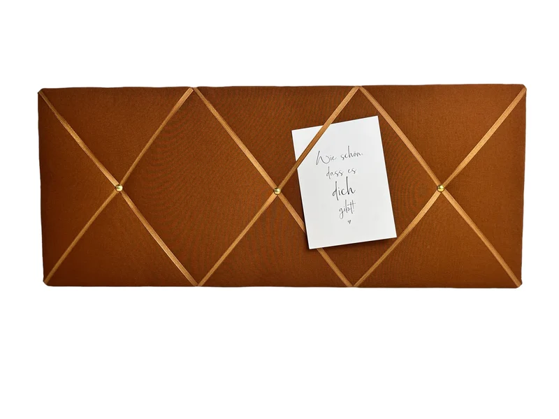 Memoboard cognac braun Wunschgröße