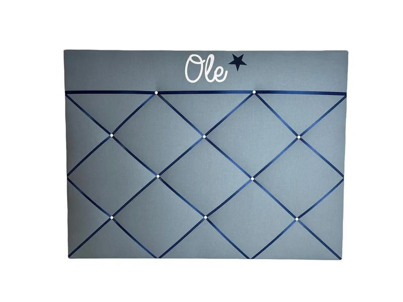 Memoboard personalisiert Wunschgrösse blau Stern