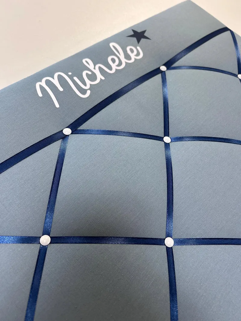 Memoboard personalisiert Wunschgrösse blau Stern