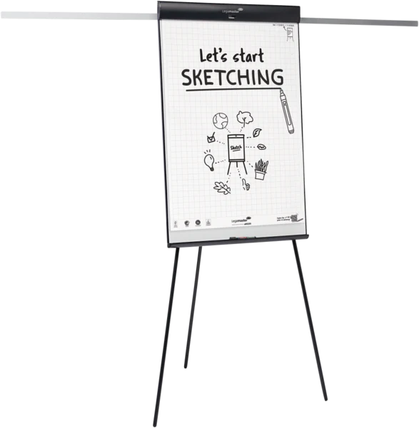 Legamaster SKETCH PRO Flipchart, Dreibein