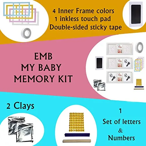 Baby Footprint Tinte und Ton Kit