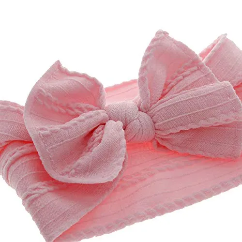 Stretchy Nylon Bow Knotted Stirnbänder für Baby (8 Packungen)