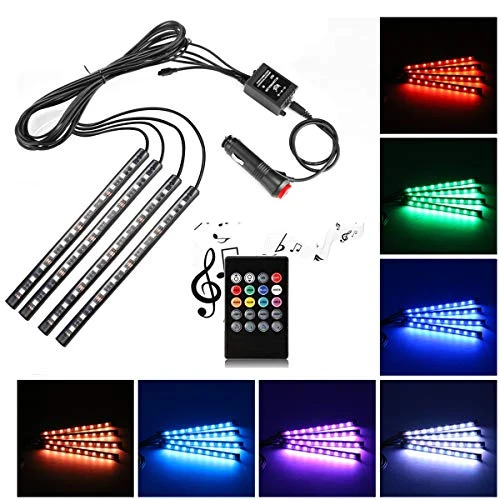 Auto LED-Lichtleiste, 12V Multicolor 48 LEDs