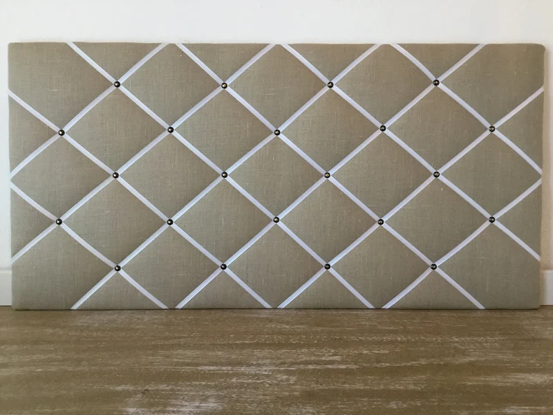 Memoboard Leinen beige 40x80