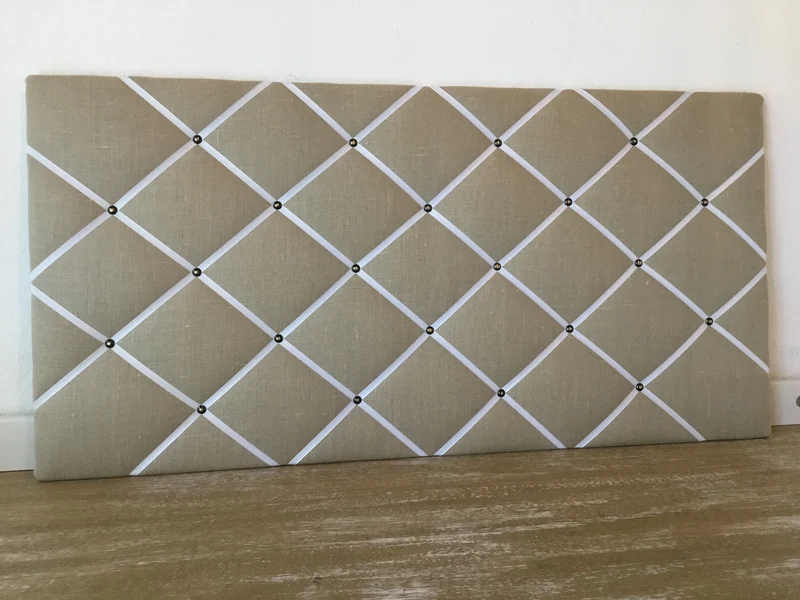 Memoboard Leinen beige 40x80