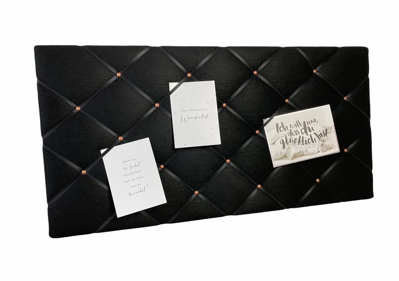 Memoboard schwarz Filz