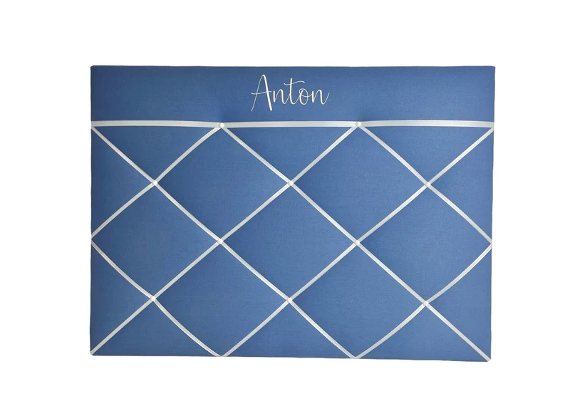 Memoboard personalisiert Wunschgröße blau