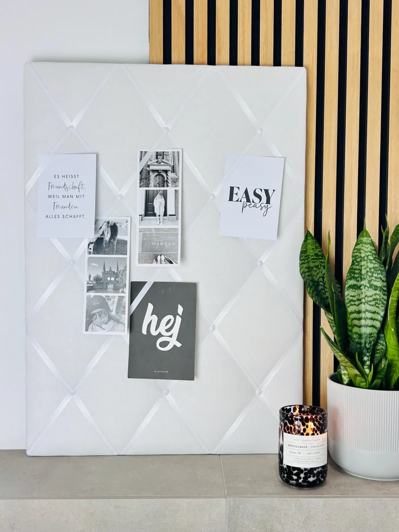 Memoboard weiß Wunschgröße
