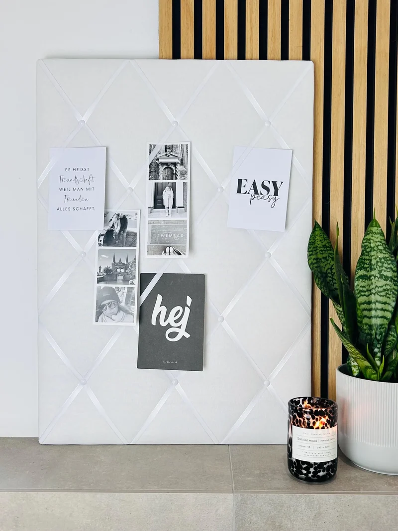 Memoboard weiß Wunschgröße