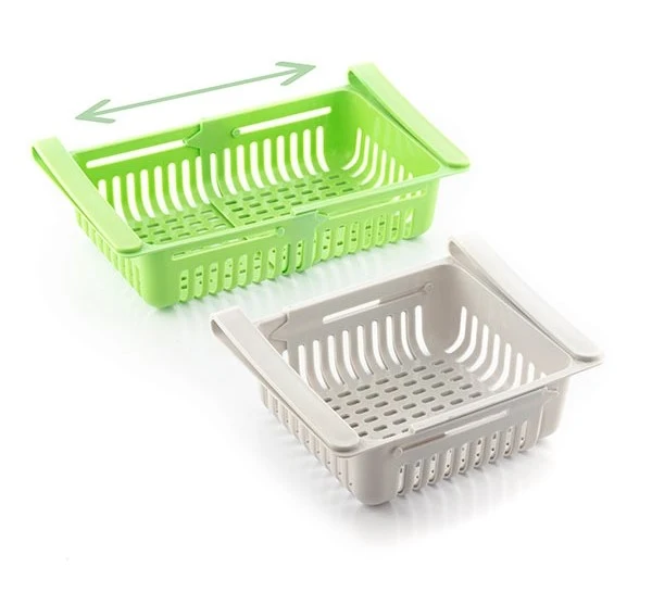 Einstellbarer Kühlschrank Organizer (2er Pack)