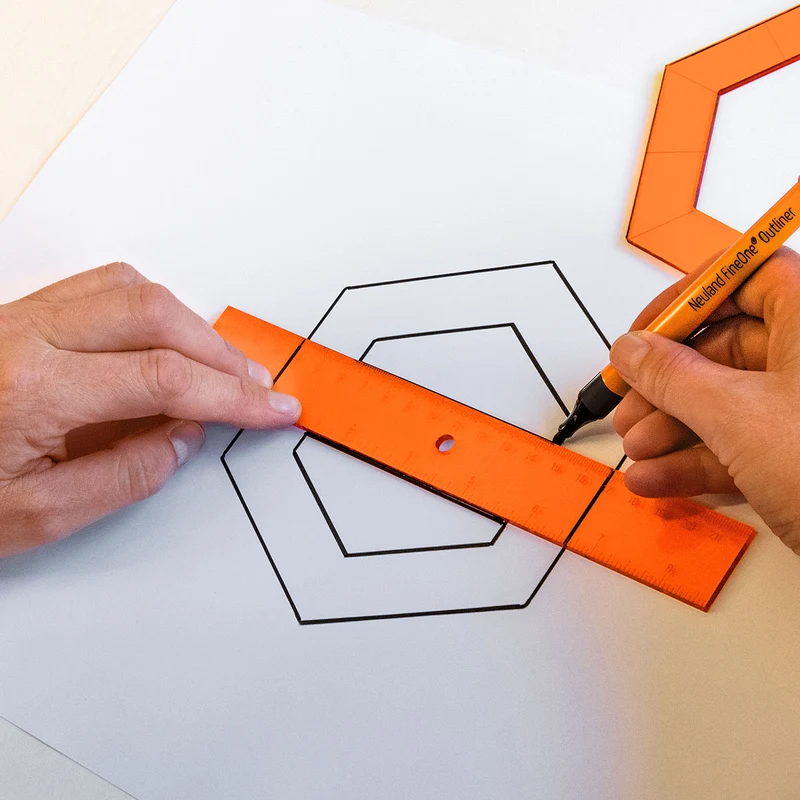 Neuland Zeichenschablone Hexits