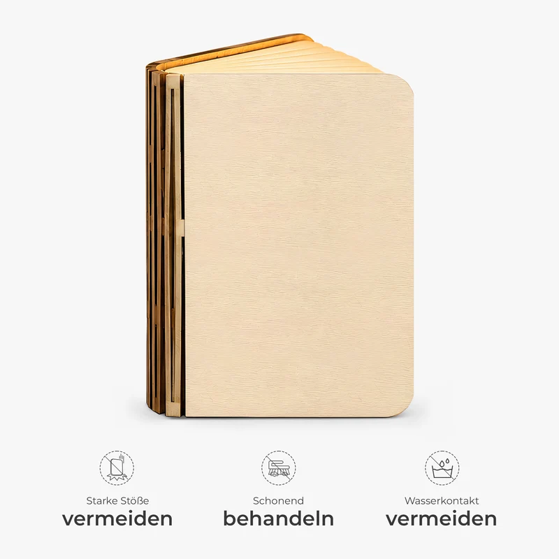 Einfach Ein Mädchen Das Bücher Liebt - Holz Buchlampe Personalisiert