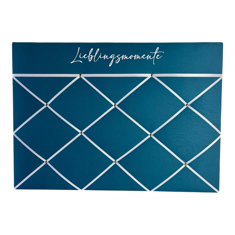 Memoboard Lieblingsmomente personalisiert türkis