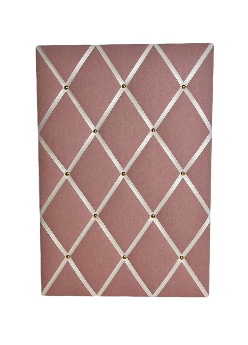 Memoboard altrosa weiß Wunschgrösse