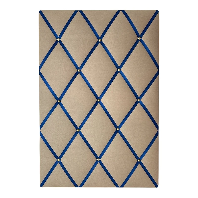 Memoboard Canvas beige - marineblau