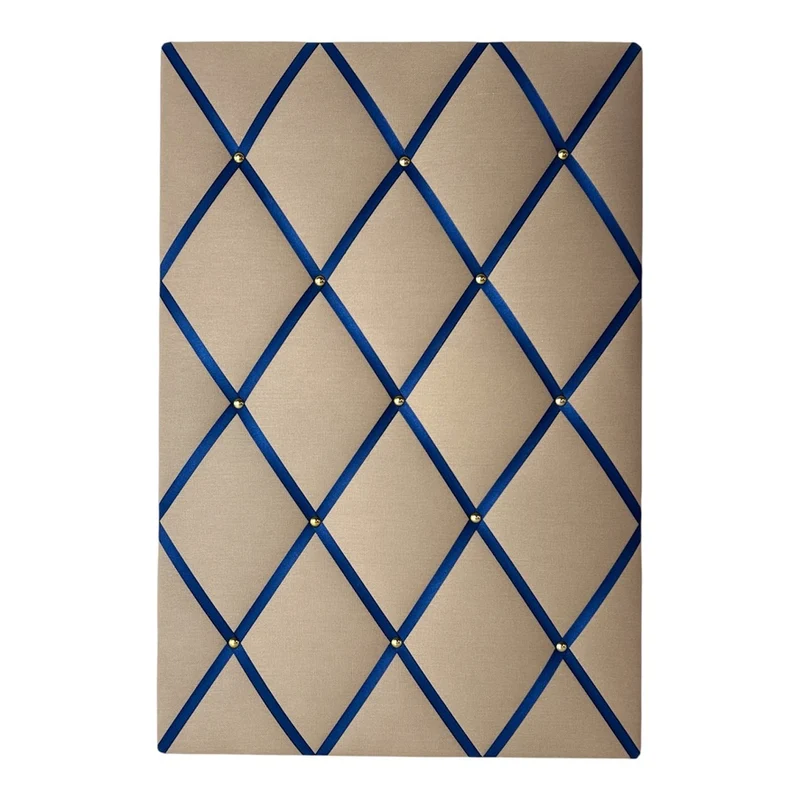 Memoboard Canvas beige - marineblau
