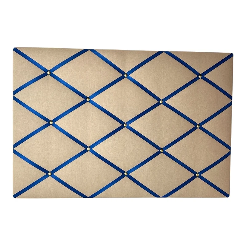 Memoboard Canvas beige - marineblau