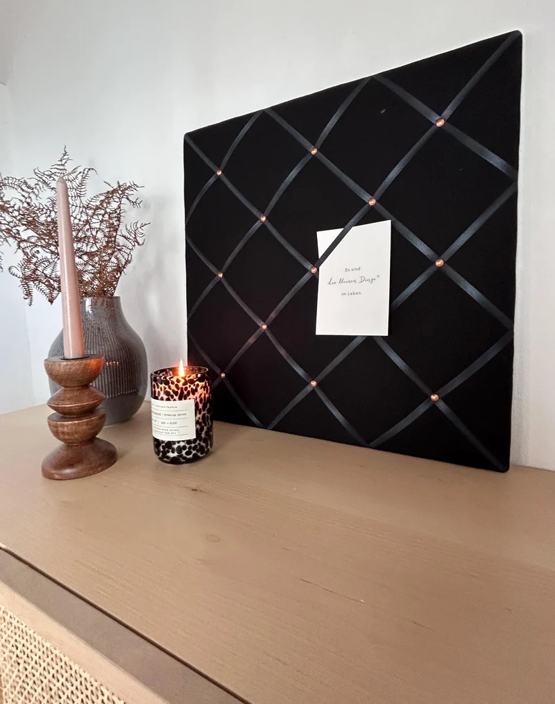 Memoboard black Wunschgröße