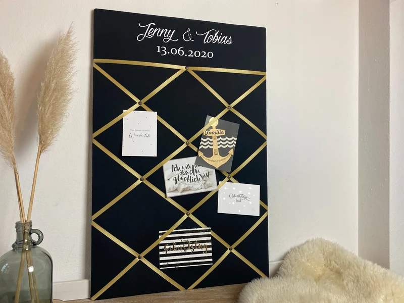 Memoboard Hochzeit personalisiert